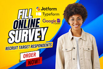 fill online survey form via jotform, google form type form, survey form filling