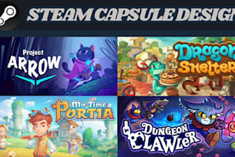 do steam capsule artwork steam capsule cover game poster logo marketing banner