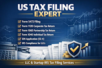 professionally prepare and file irs form 5472 and form 1120 CPA service