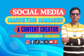 be your social media marketing manager and content creator