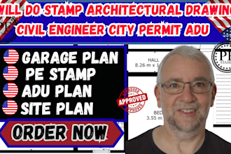 do USA adu, jadu, garage conversion, home addition permit plans for approval
