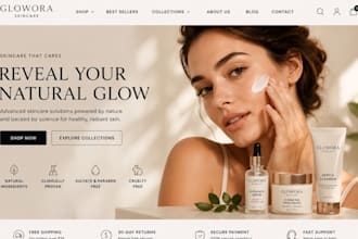design shopify skincare store shopify beauty store shopify skincare website