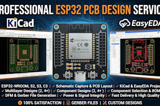 do pcb design for esp32 on easyade and kicad