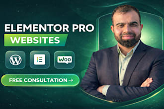 design a custom elementor pro website or landing page