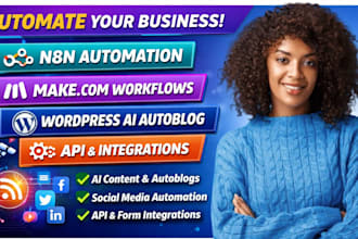 build make com autoblog wordpress api automation blog post automation rss feed
