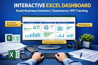 do excel dashboard for small business inventory, ecommerce, and KPI tracking