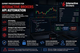 code custom trading scripts and bots for interactive brokers, iq opt