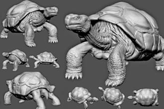 realistic 3d animal model in zbrush 3d dog model sculpt stl file for 3d printing