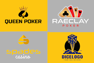 design or redesign or redesign elegant poker logo and poker chip