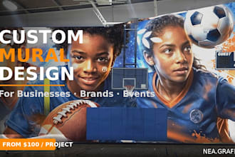 design a custom mural concept for your wall, business or brand