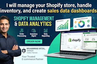 do professional shopify store management, product listing, and backend operation