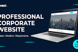 build a professional responsive corporate website