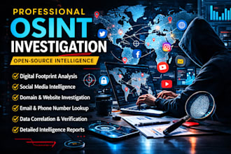 perform professional osint investigation and digital footprint analysis