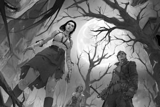 make a dark horror and fantasy horror character