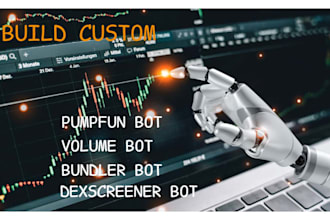 build volume bot, dexscreener bot, bundler bot, pumpfun