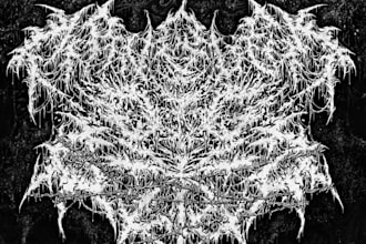 design a chaotic grindcore brutal metal logo for your band