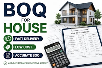 create simple boq for house construction
