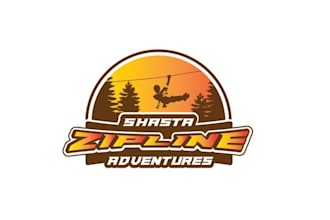 design an adventure outdoor park logo with zip line