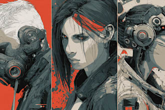 design stunning sci fi portrait art