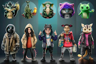 design unique characters for nft and nft 1k,5k, and 10k collection