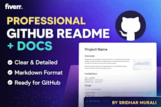 write a professional github readme and technical documentation