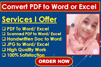 retype scan pages, convert PDF to word editable file