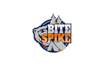 design superior modern bite spike logo