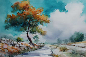 paint a watercolor painting for you