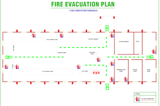 make evacuation plan for fire with in hours