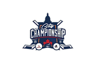 design best quality ice hockey city championship logo