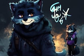 draw your furry or fursona character