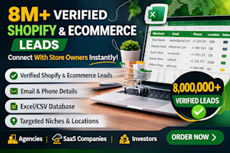 do shopify ecommerce store lead generation, verified email lists