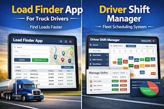 build a load finder app for truck drivers and dispatchers