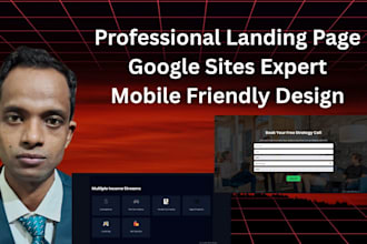 create a google sites landing page for lead generation