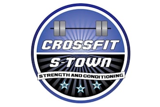 design awesome modern crossfit gym logo