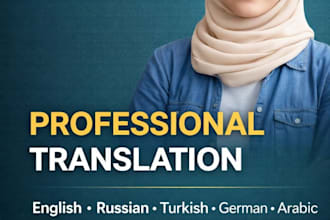 do translation between english, russian, uzbek and turkish