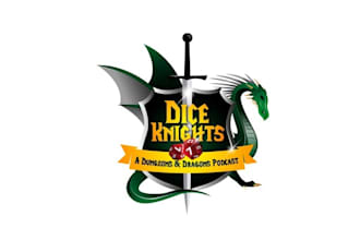 design mascot dice knights brand logo