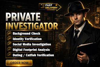 investigate online scams fraud and suspicious identities osint background check