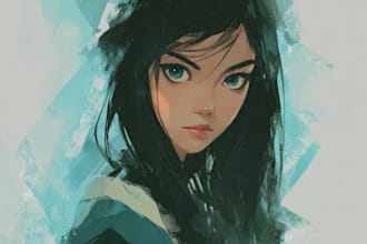 draw anime, fanart portrait illustration