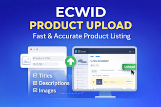 upload products to your ecwid store