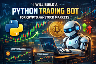 build a python trading bot for crypto and stock markets
