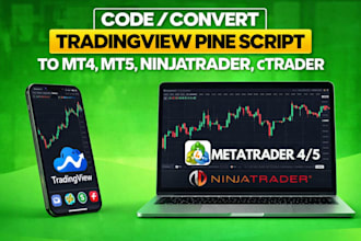 convert tradingview pine script to ninjatrader, mt4, mt5, ctrader or quantower