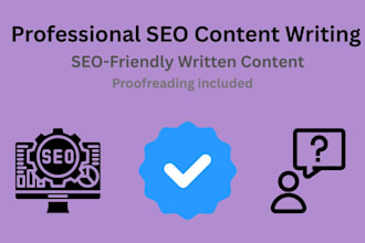 write SEO friendly content with professional proofreading
