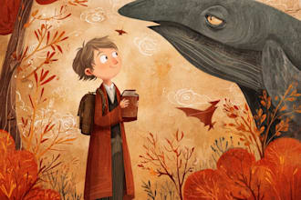 illustrate whimsical and professional children books