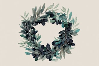 create a premium botanical logo design