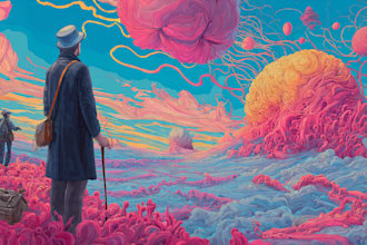 cerate a psychedelic surrealistic art for you