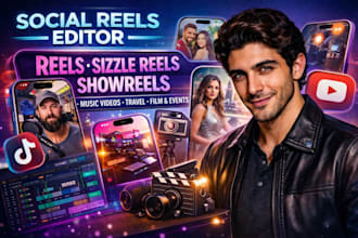 edit instagram reel sizzle reel tv show speaker reel product demo reel showreel