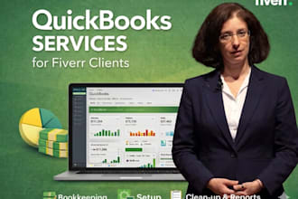 catch up, clean up, and reconcile books with quickbooks or xero