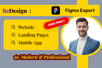 redesign your website UI UX for a modern look