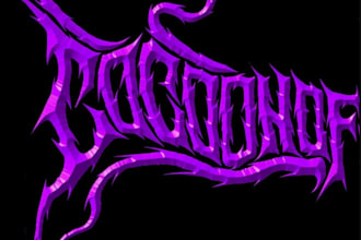 design a bold rock band logo for your band